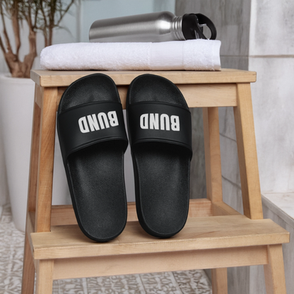 Herren Badelatschen - Bundiletten - Schwarz